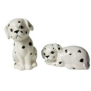 OTAGIRI Dalmatian Salt and Pepper Shakers Hand Crafted Japan Never Used
